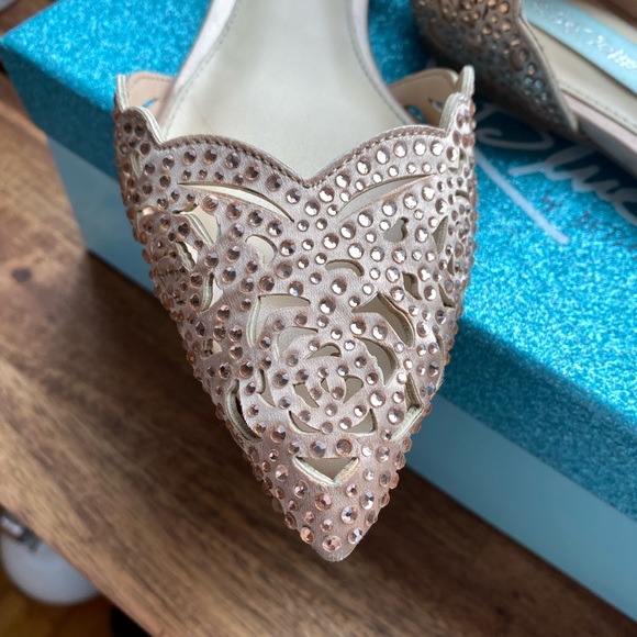 Rose Gold Betsey Johnson Flats - Picture 4 of 8